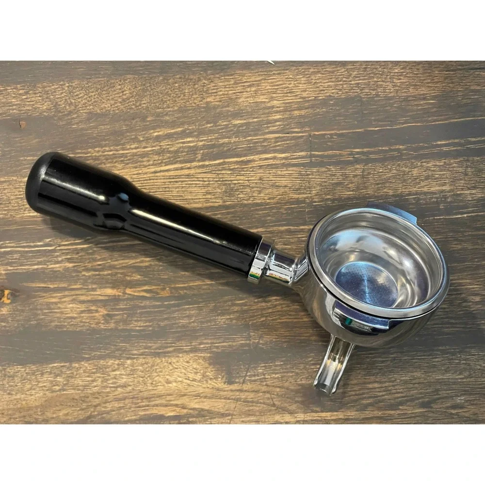 Rocket Espresso Single Spout Portafilter 58mm Chrome Black Handle E61 Group Head